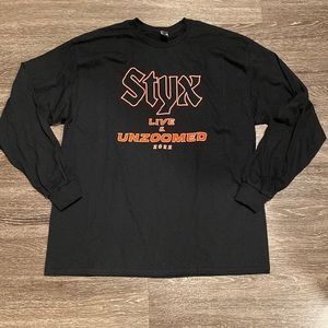STYX Concert VIP Shirt XL Live & Unzoomed 2022 NEW